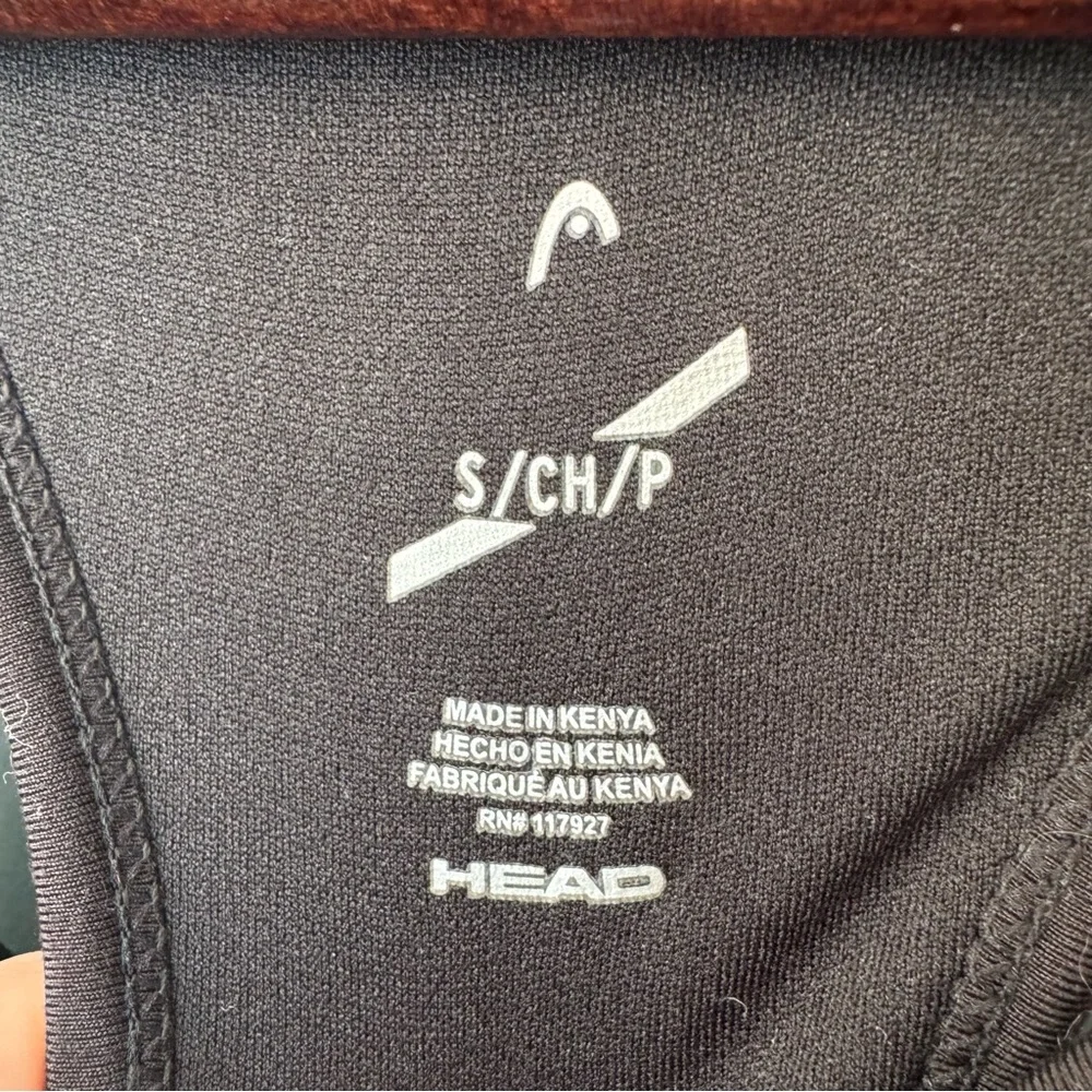 Head Sleeveless Tennis Dress with Shelf Bra in Black. Women’s Small - Picture 3 of 10